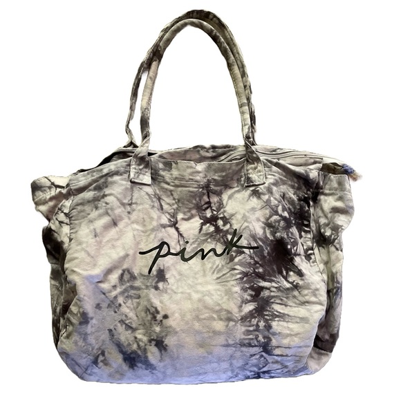 PINK Victoria's Secret Canvas Tie Dye Tote bag - Picture 1 of 4